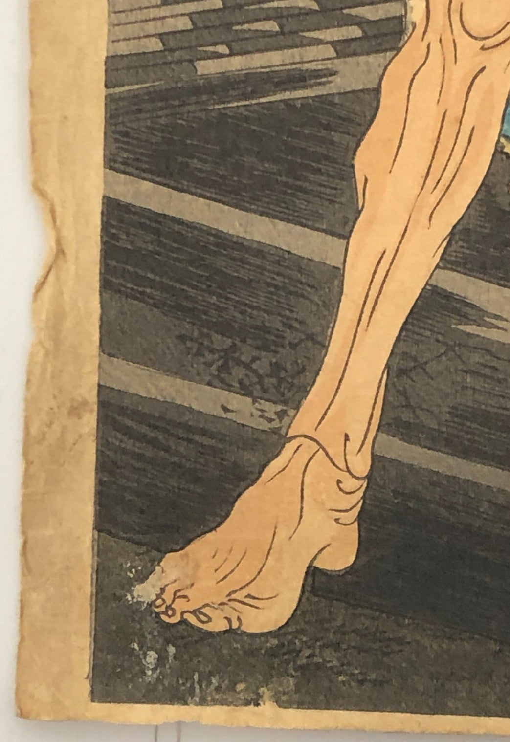 Yoshiiku Woodblock Print Triptych: Hitotsuya, from Baikō’s Ten Selected Roles