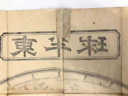 Japanese woodblock print x2: Officially Authorized Illustrated World Map, 1873