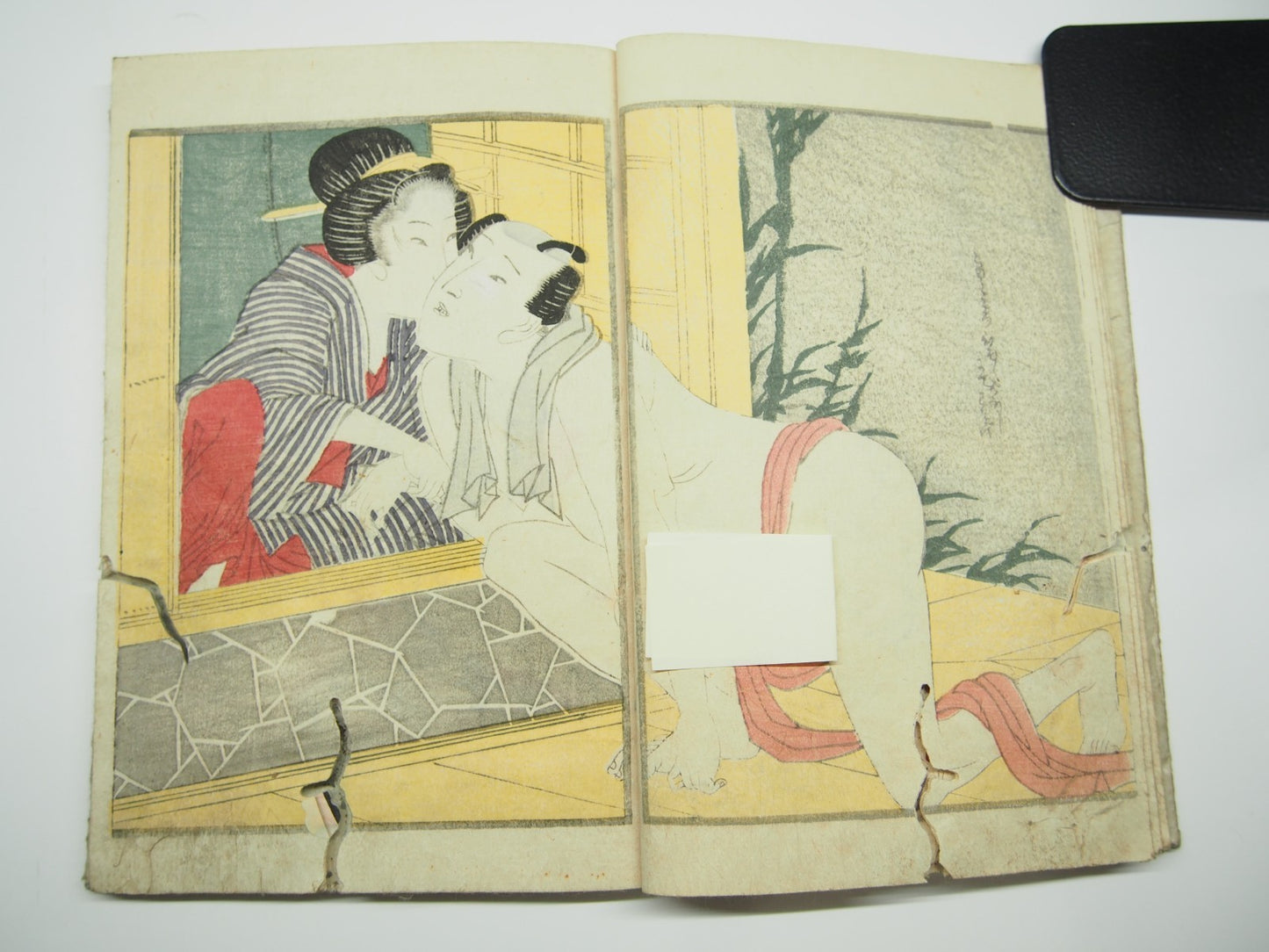 Eisen Woodblock Print Book vol.1-3: Erotic Shunga "Makura Byobu" ca. 1822