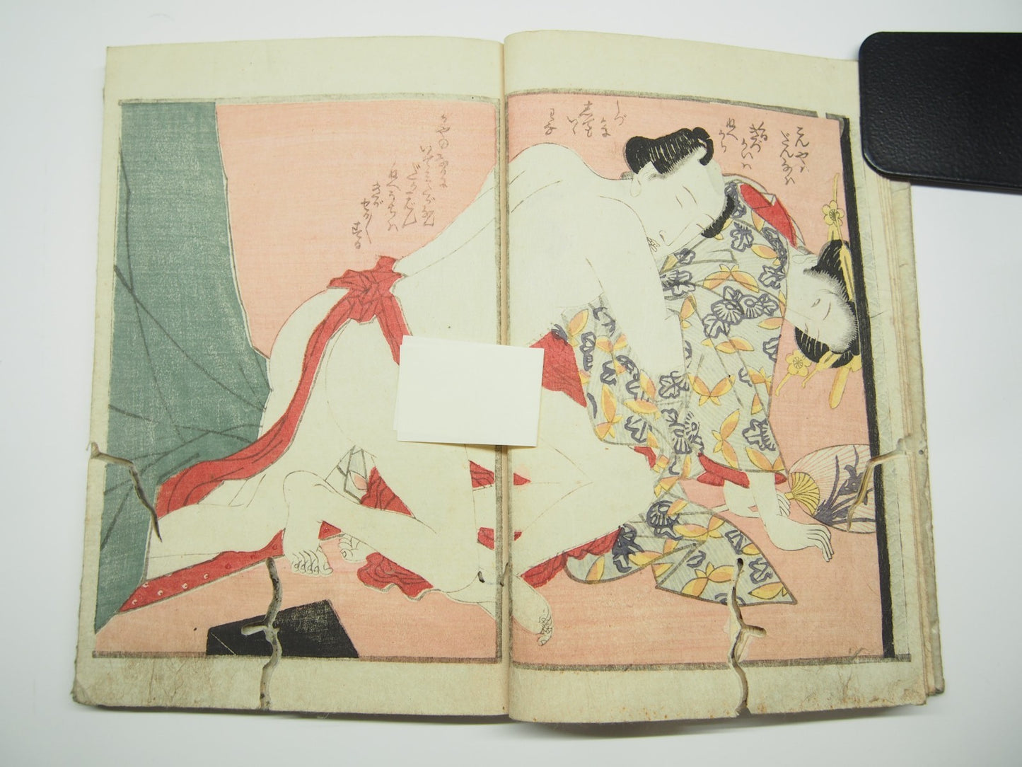 Eisen Woodblock Print Book vol.1-3: Erotic Shunga "Makura Byobu" ca. 1822