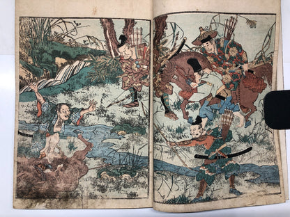 Kita Busei Woodblock Print Book Vol.1 part 1-3：Warriors, Warlord & monsters 1839