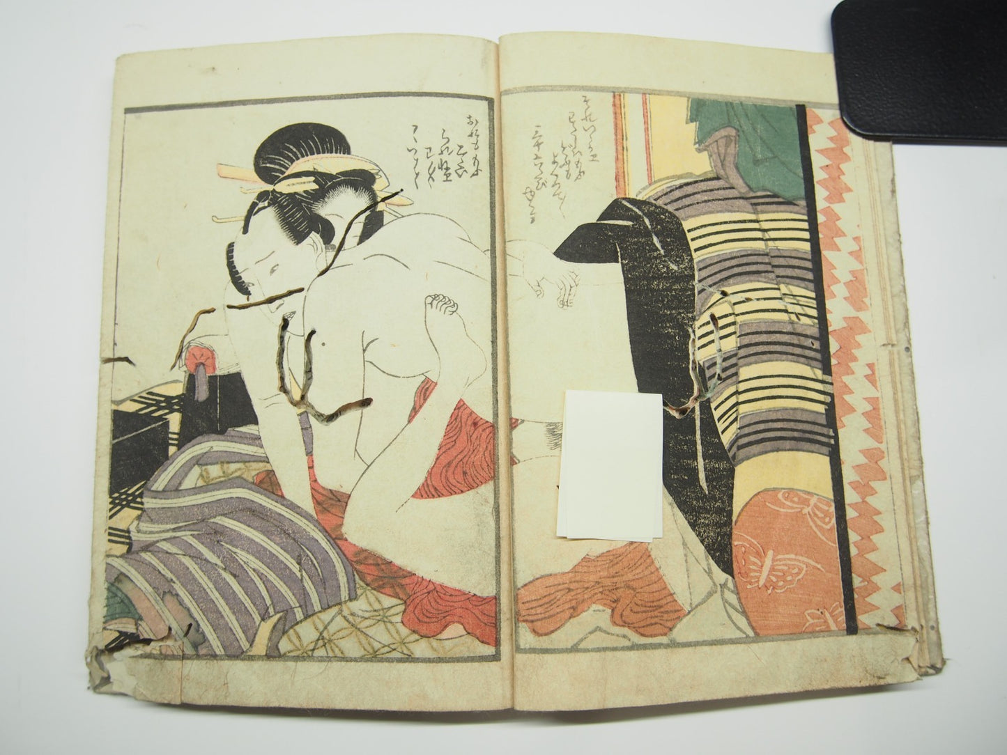 Eisen Woodblock Print Book vol.1-3: Erotic Shunga "Makura Byobu" ca. 1822