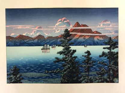 Hasui Woodblock Print x9 : The New Eight Views of Japan Shin-hanga