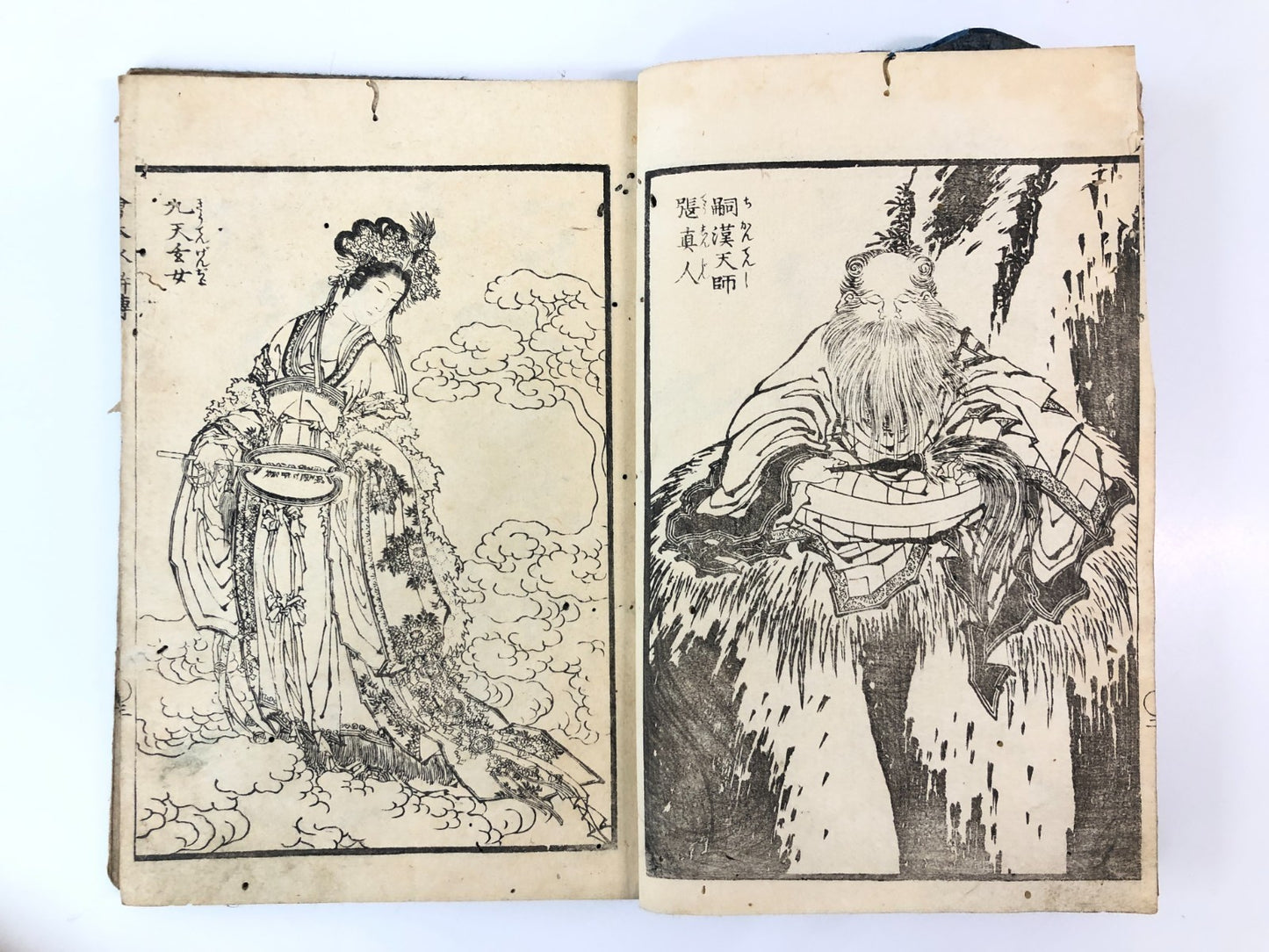 Hokusai Woodblock Print Book: Suikoden, Edo-period Ukiyo-e 1829