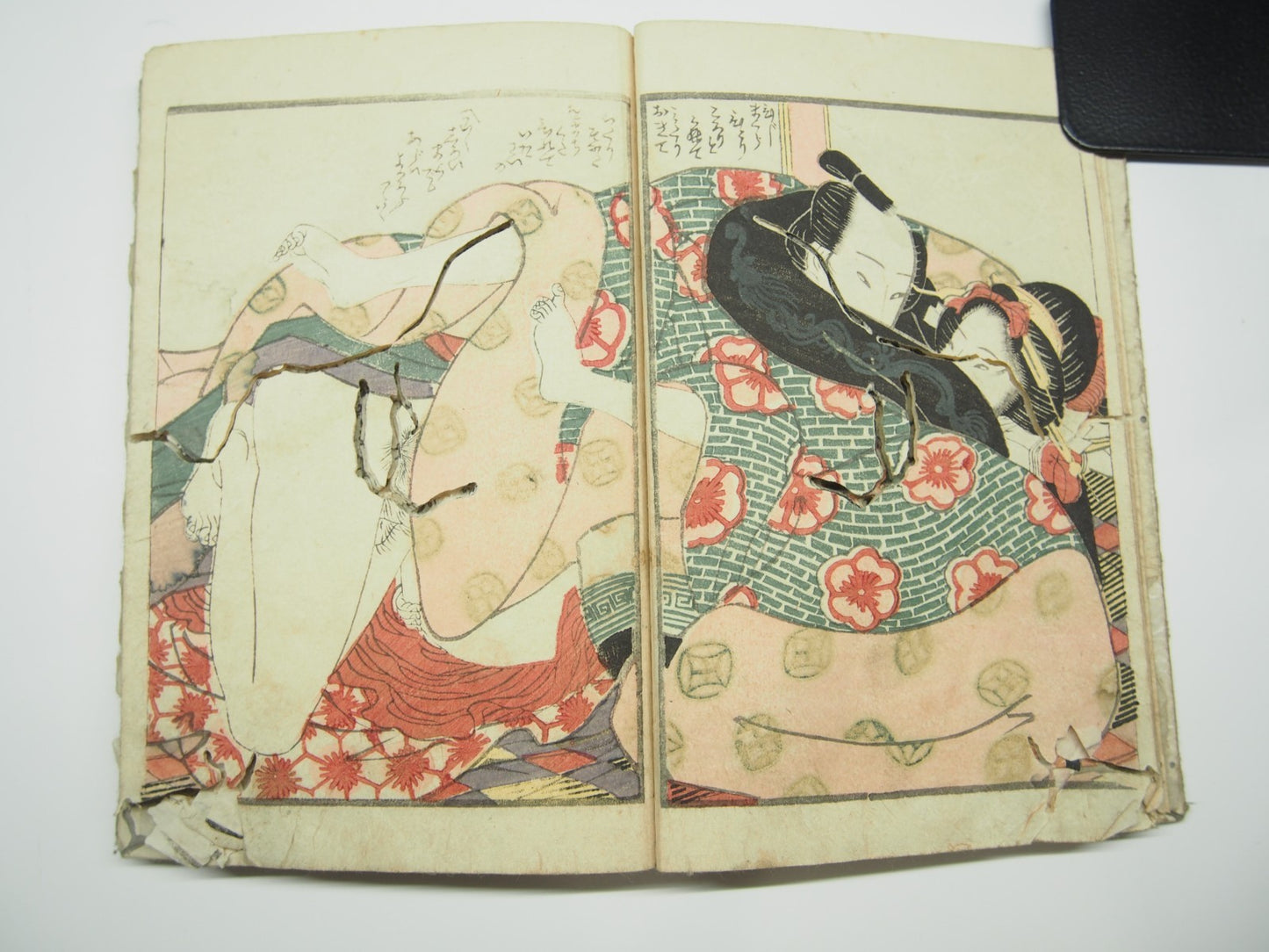 Eisen Woodblock Print Book vol.1-3: Erotic Shunga "Makura Byobu" ca. 1822