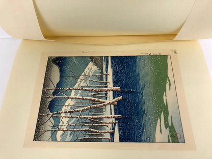 Hasui Woodblock Print x9 : The New Eight Views of Japan Shin-hanga