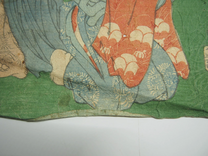 Yoshitoshi Woodblock Print: Fukushima Masamori Exterminating Monster, Ghost 1866