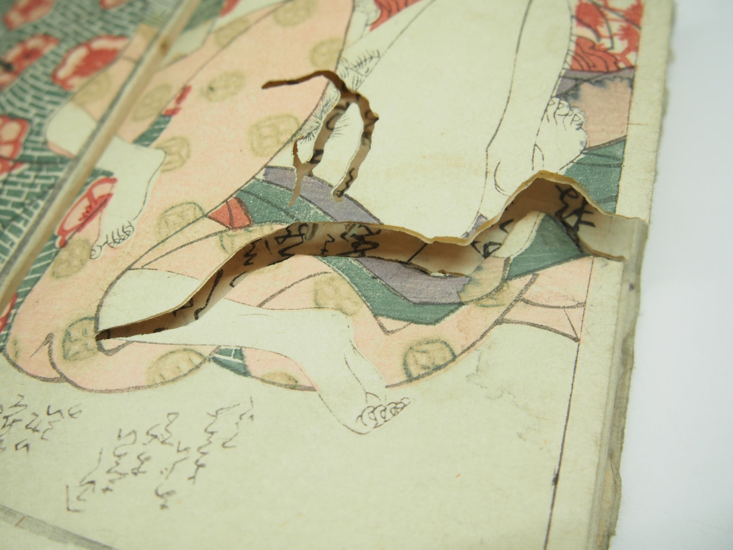 Eisen Woodblock Print Book vol.1-3: Erotic Shunga "Makura Byobu" ca. 1822
