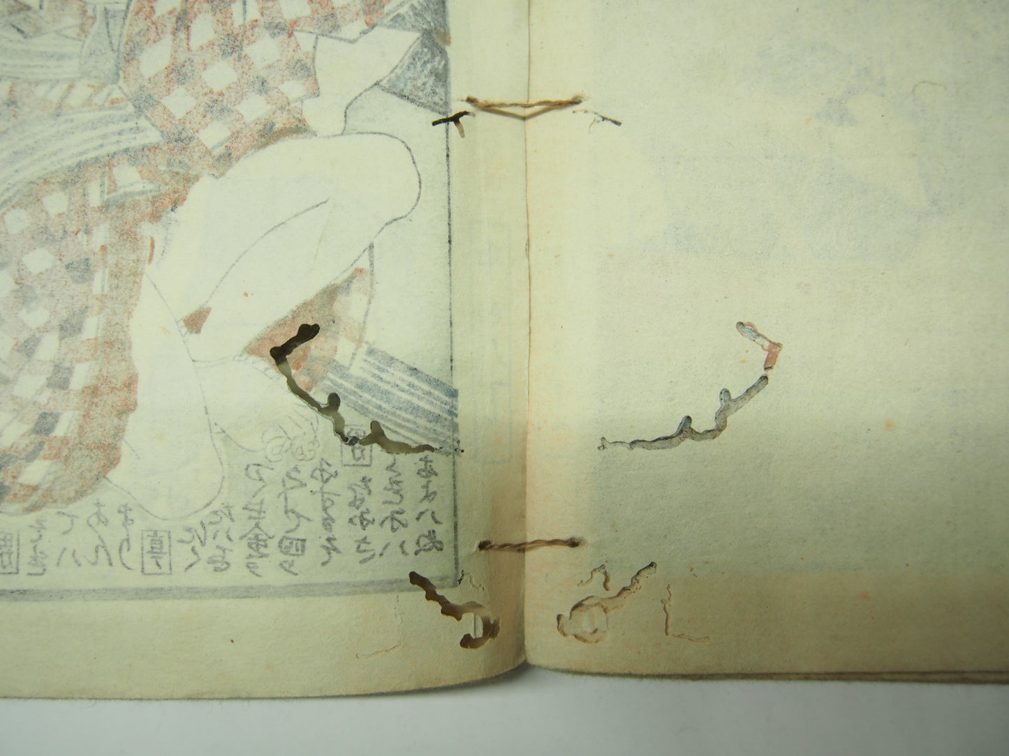 Kunisada Woodblock Print Book x3: "Love Training" Shunga Erotic Ghost Edo Period