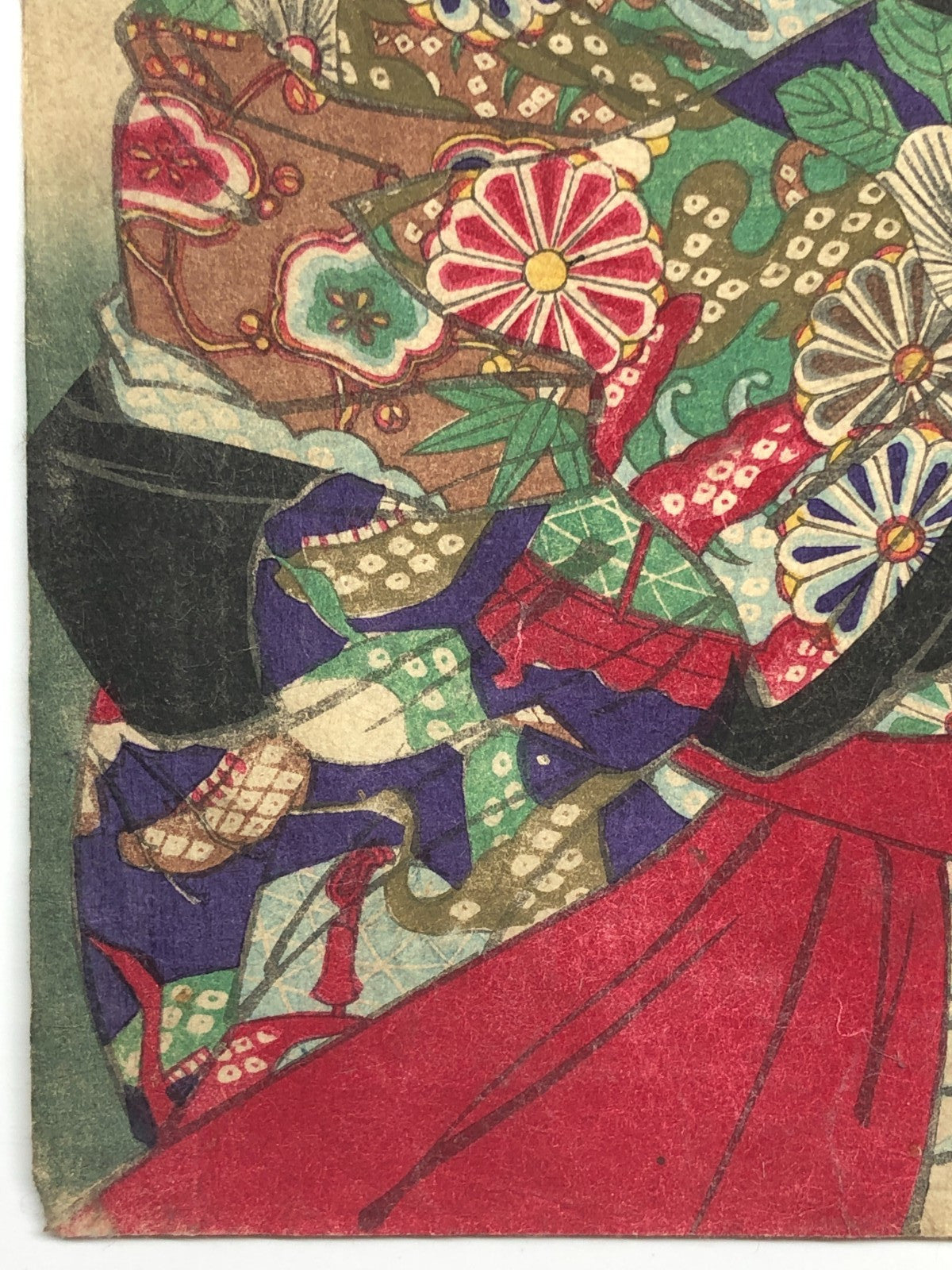 Yoshitoshi Woodblock print: Mirror of Women Wife of Akechi Mitsuhide Bijin-ga
