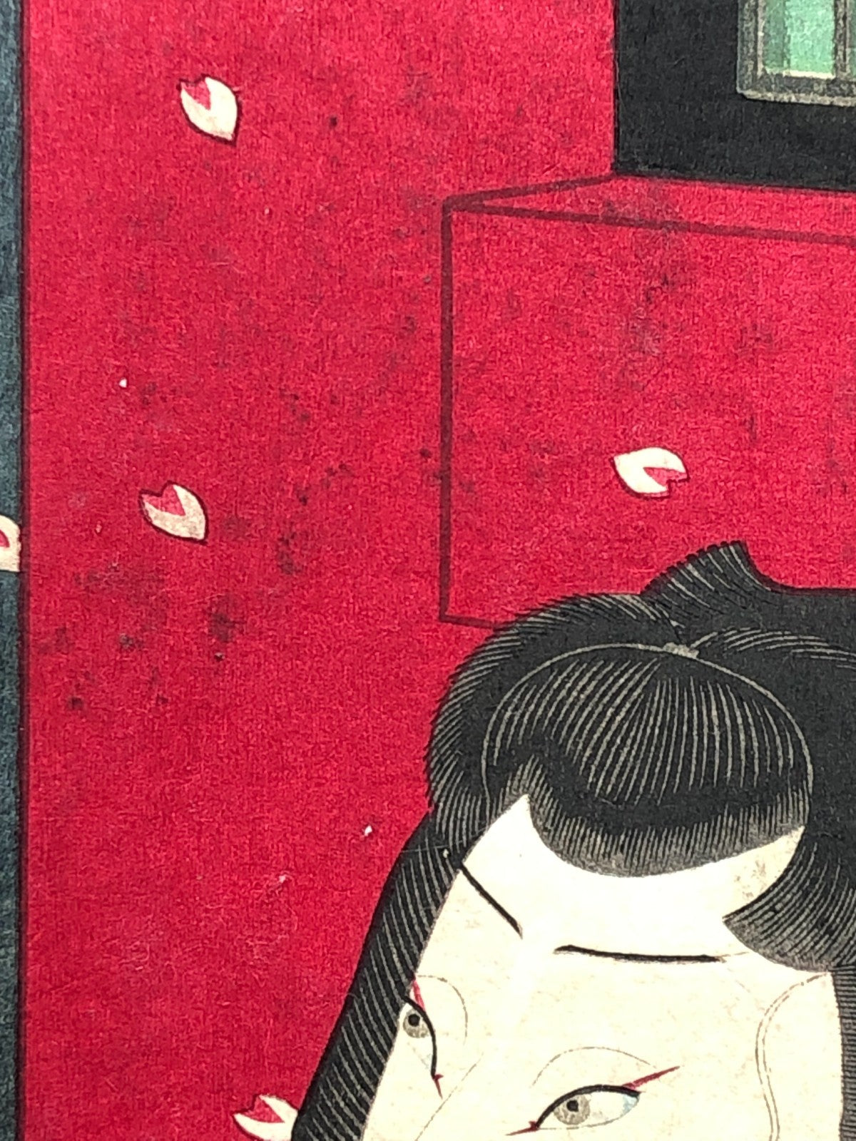 Sadanobu Woodblock Print: Kabuki Actor Arashi Rikimaru Tattoo, Osaka print