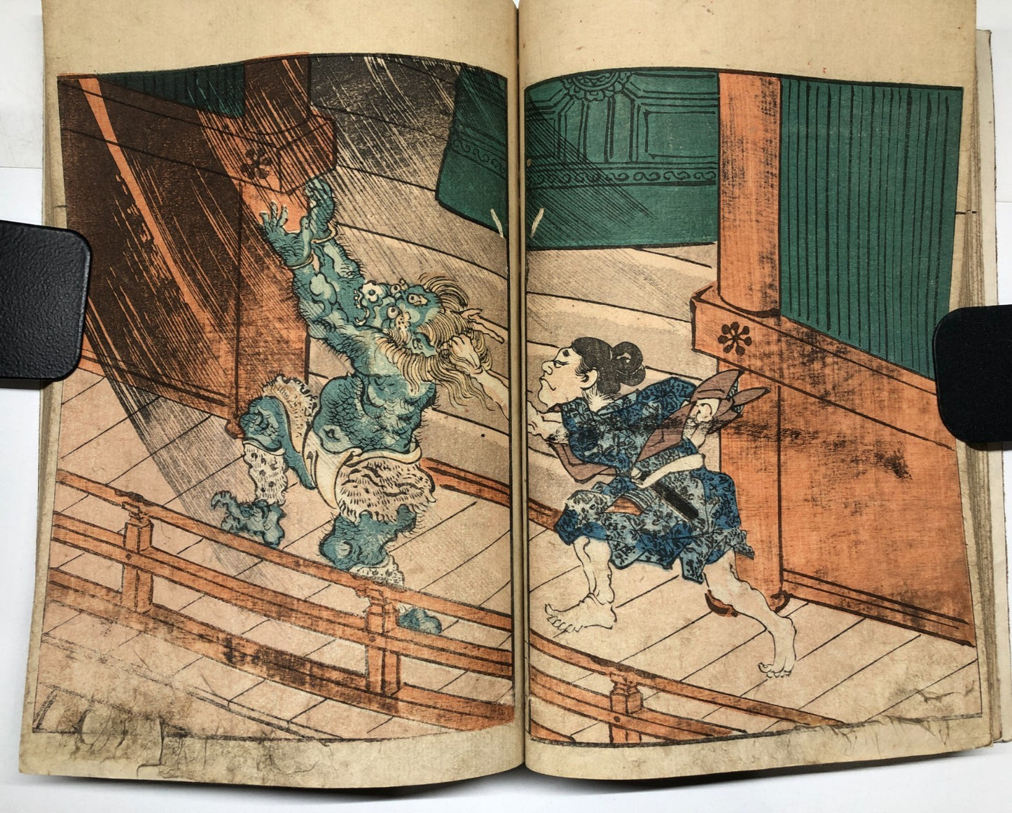 Kita Busei Woodblock Print Book Vol.1 part 1-3：Warriors, Warlord & monsters 1839