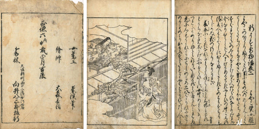 The New Tale of Usuyuki Illustrated by Omori Yoshikiyo 1716 x4 volume