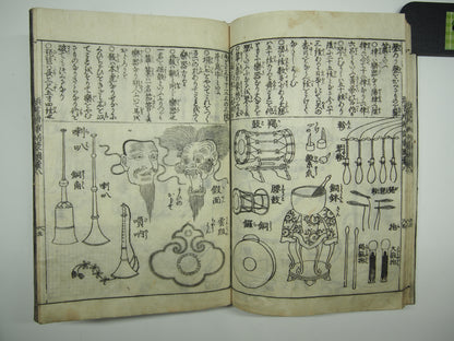 Woodblock Print Book x10 (Vol. 1-21): Kinmo Zui Illustrated Encyclopedia 1789