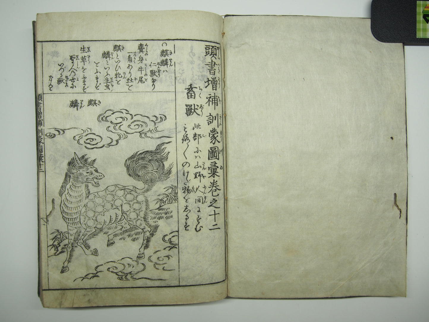 Woodblock Print Book x10 (Vol. 1-21): Kinmo Zui Illustrated Encyclopedia 1789