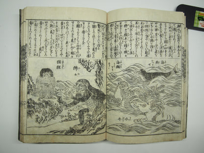 Woodblock Print Book x10 (Vol. 1-21): Kinmo Zui Illustrated Encyclopedia 1789