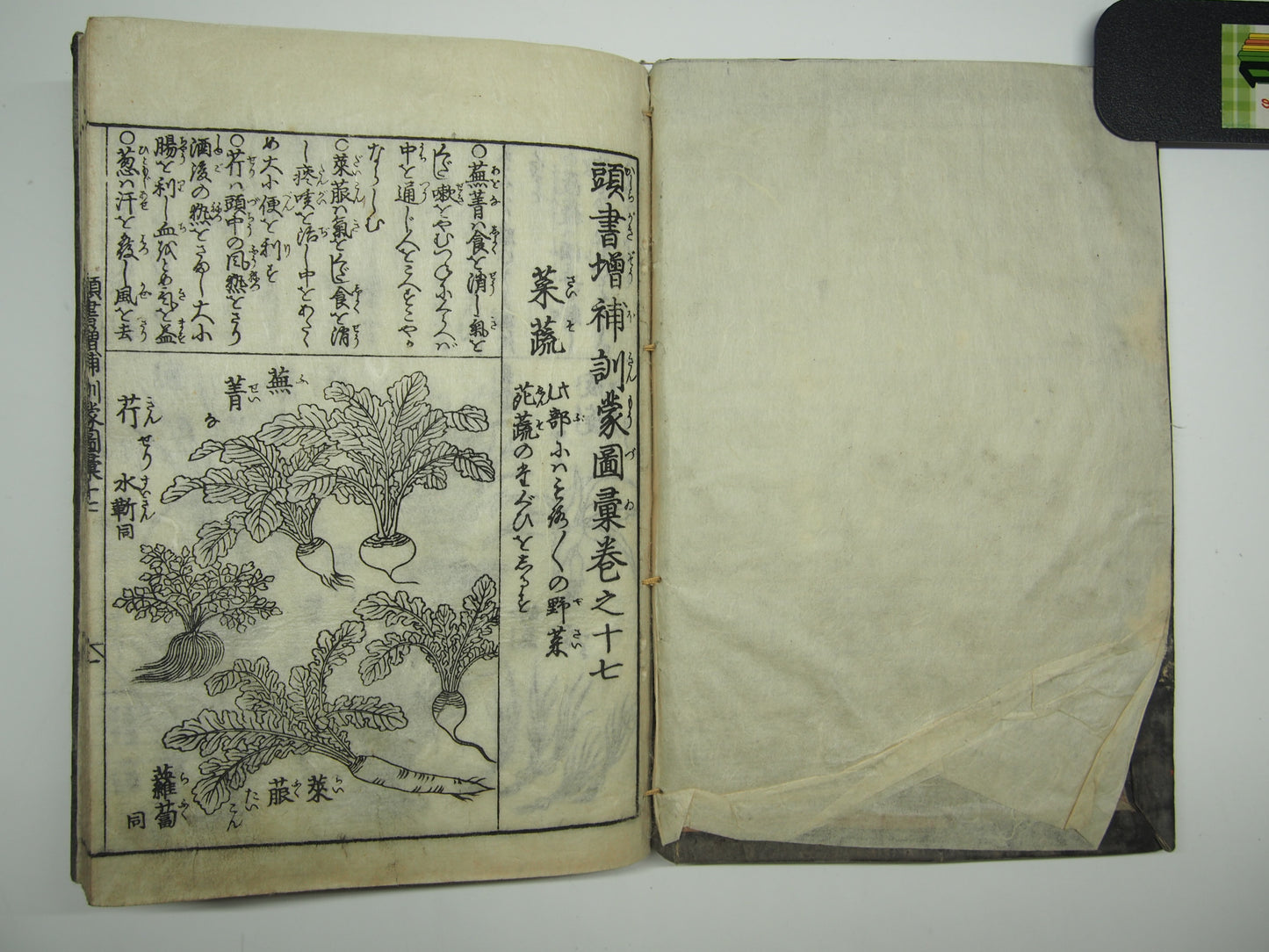 Woodblock Print Book x10 (Vol. 1-21): Kinmo Zui Illustrated Encyclopedia 1789
