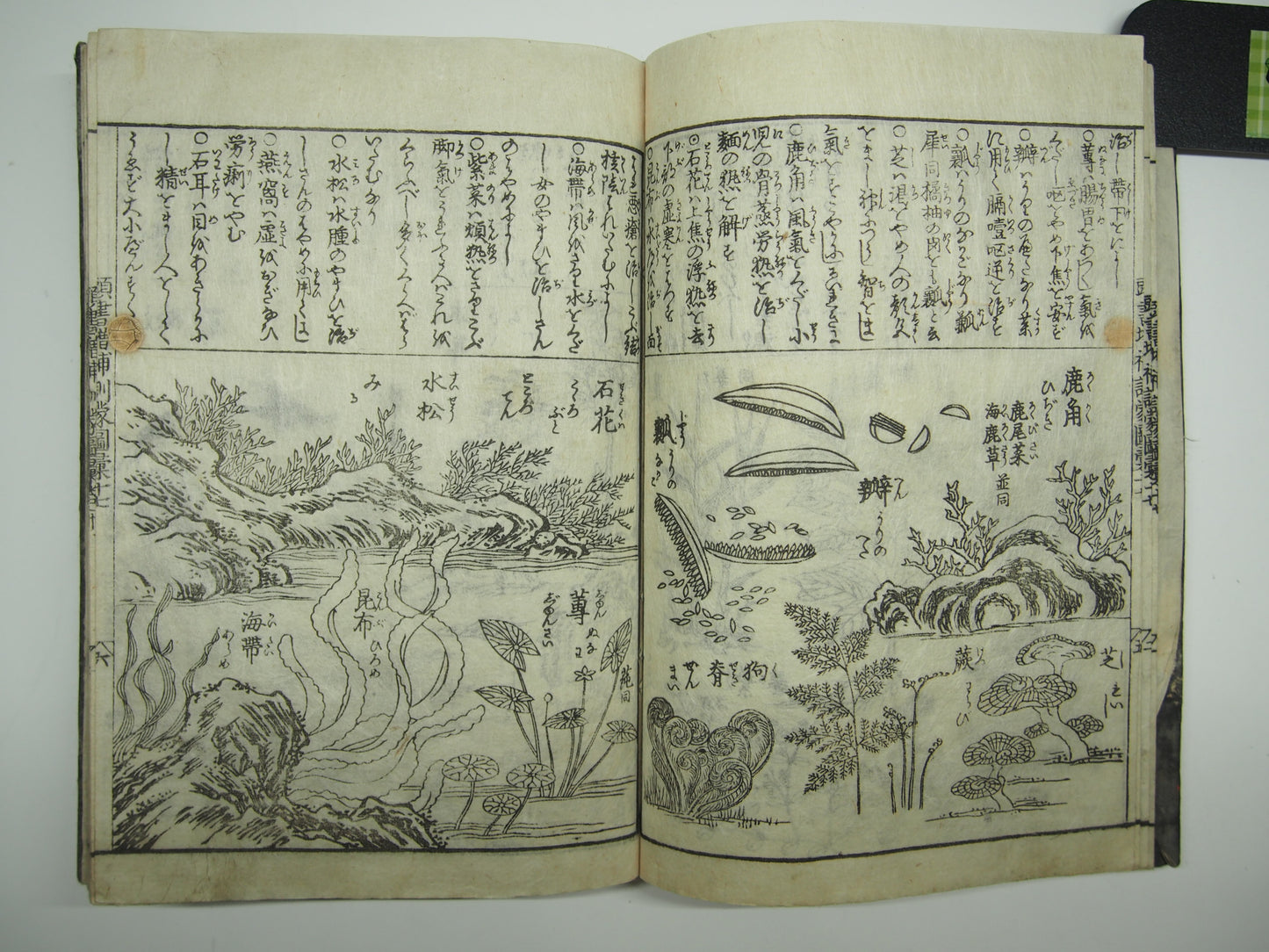 Woodblock Print Book x10 (Vol. 1-21): Kinmo Zui Illustrated Encyclopedia 1789